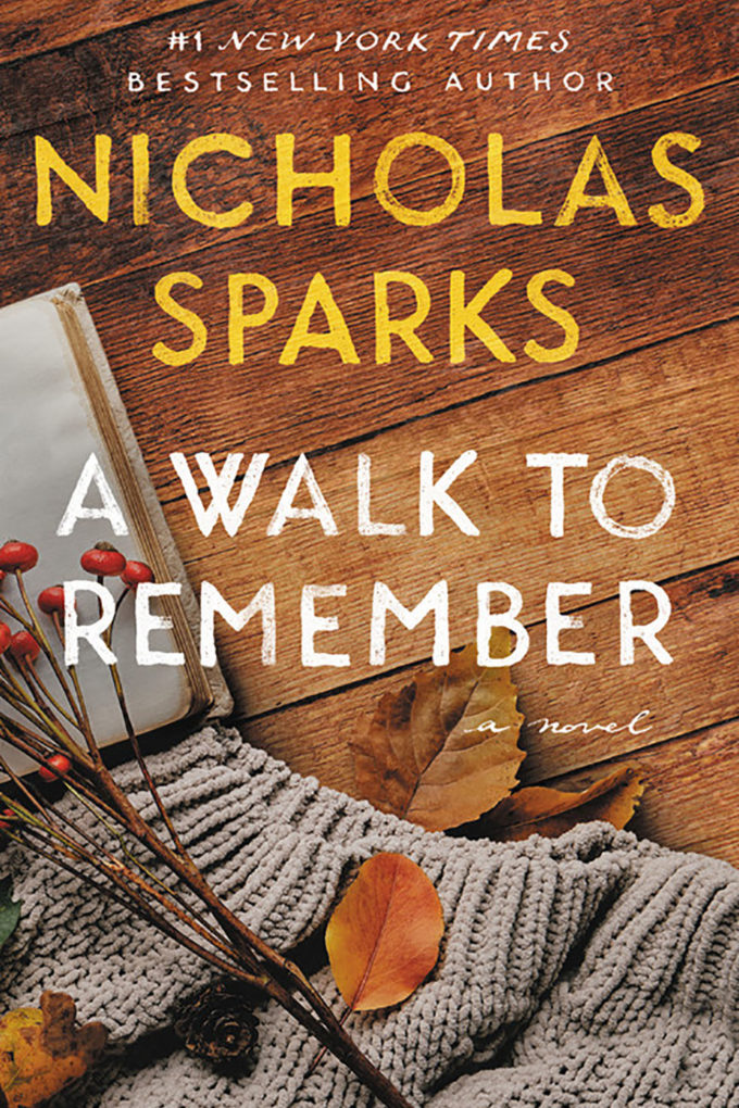 Cover of Nicholas Sparks book, "A Walk to Remember'